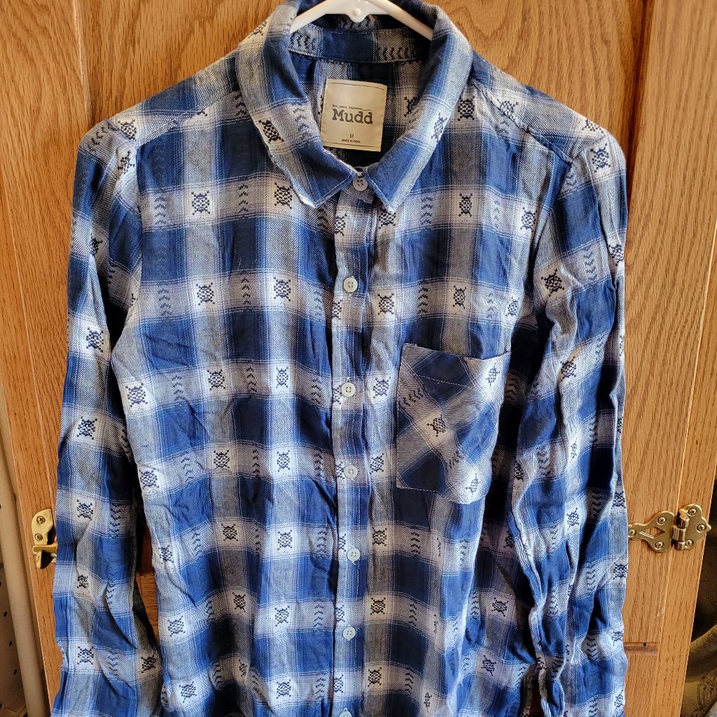 Mudd Button Front Ls Flannel